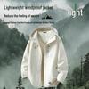 JEEP SPIRIT Men's Spring Windproof Waterproof Hooded Jacket