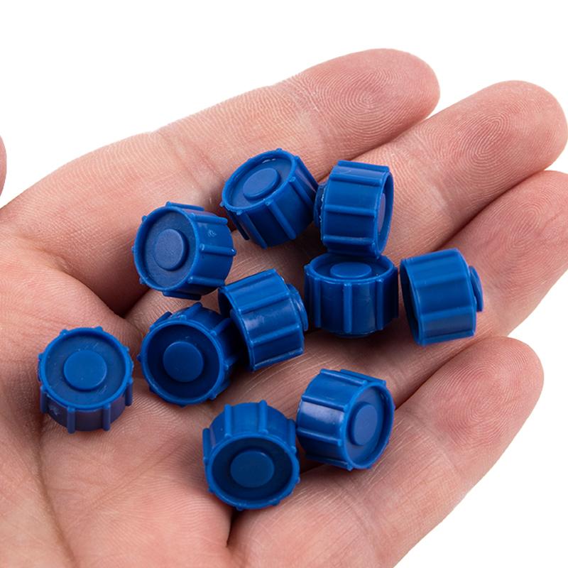 10 ks Zátky na špičky stříkaček Luer Lock Šroubovací špičky stříkaček Víčka pro dávkování tekutin