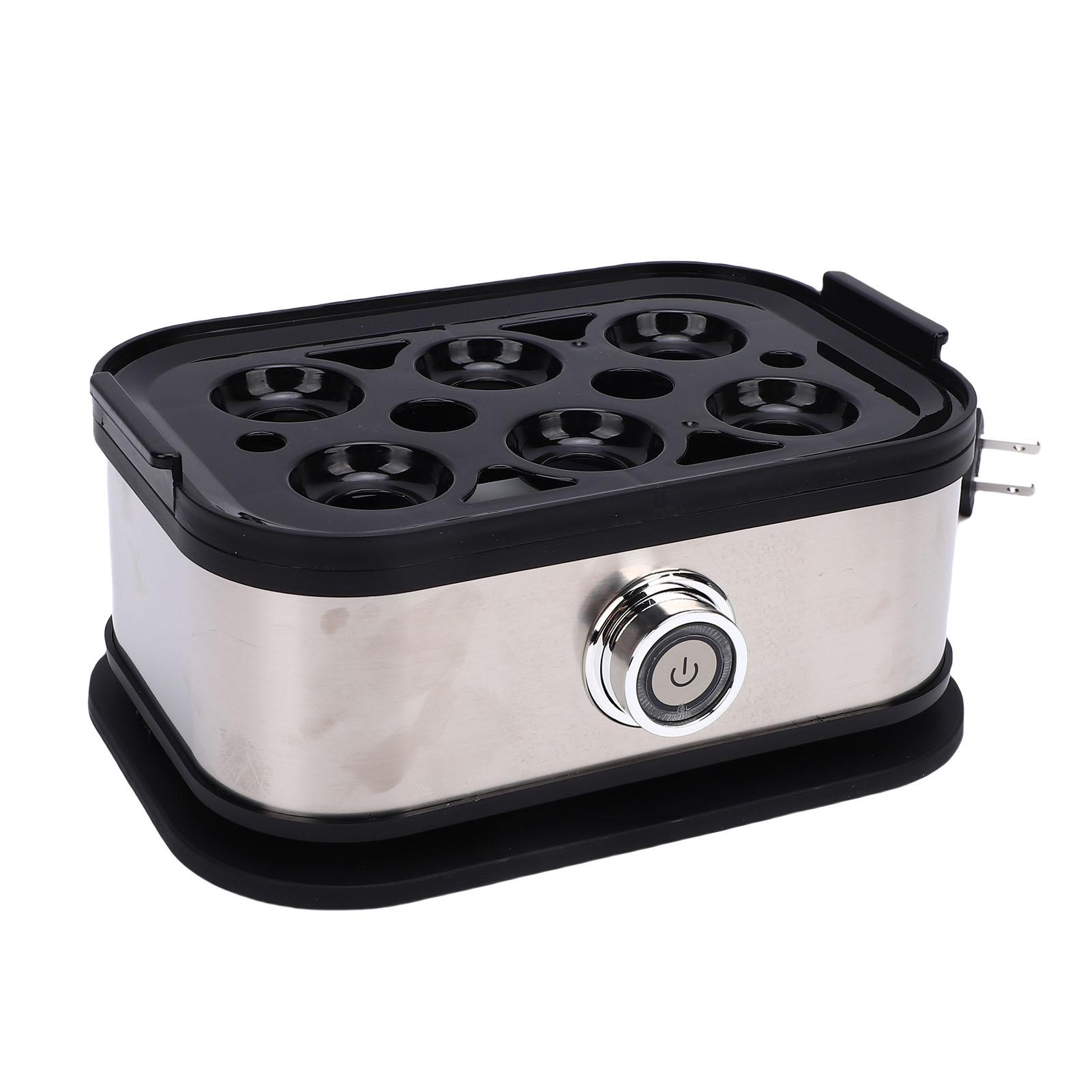 

Egg Cooker Stainless Steel 6 Egg Capacity Single Layer Electric Egg Boiler with Auto Shut Off Measuring Cup Included