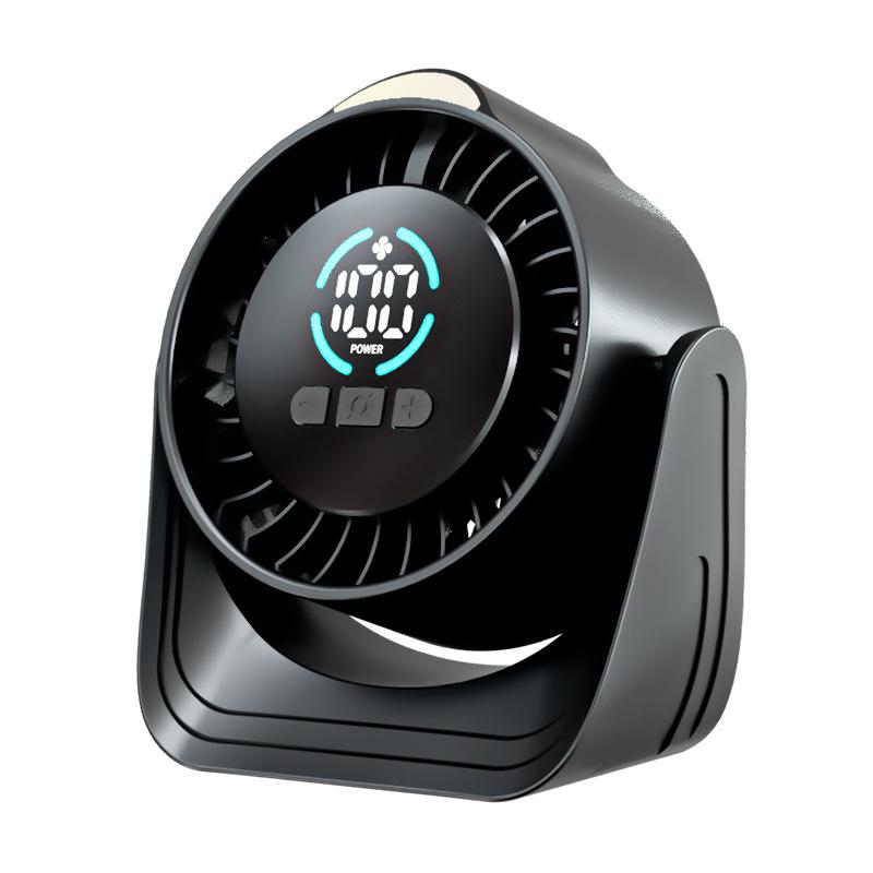 2026 USB Rechargeable Transparent Desktop Fan - Silent, 100-Speed, Compact Design