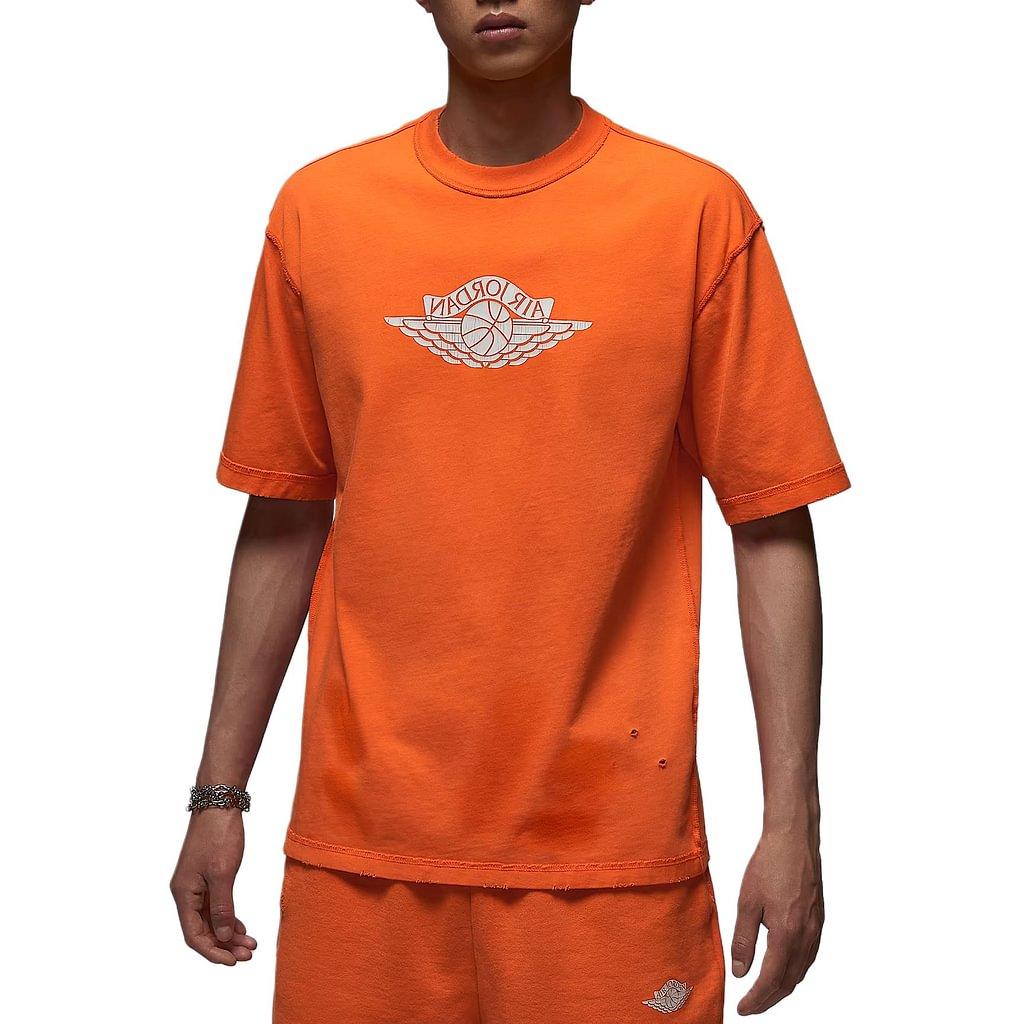 Jordan T Shirts Men s Fresh Orange/Sail White IB3131-820 S