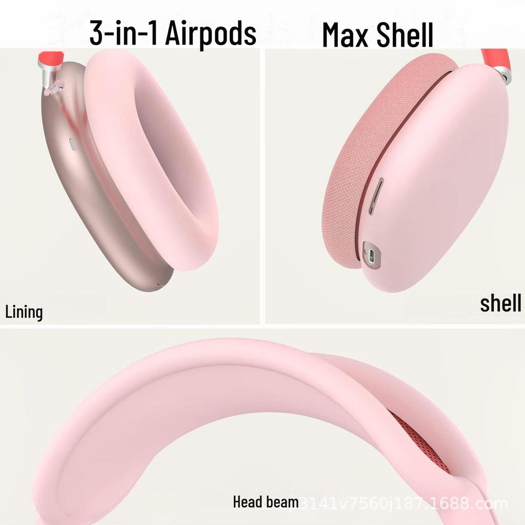 Custodia Protettiva in Silicone per AirPods Max: Guscio per auricolare Bluetooth da testa