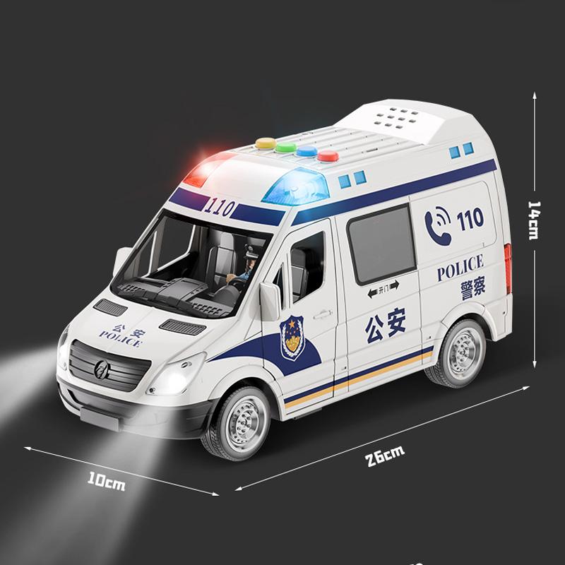 Nowy Duży Zestaw Modeli Ambulansu Symulacja Światło Muzyka Samochód Policyjny Wóz Strażacki Zabawka z 3 Lalkami Edukacyjna Zabawka Samochód dla Dzieci Prezent