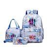 KPOP Oxford Cloth 3 Piece Set School Backpack with Lunch Bag and Pencil Case for Kids