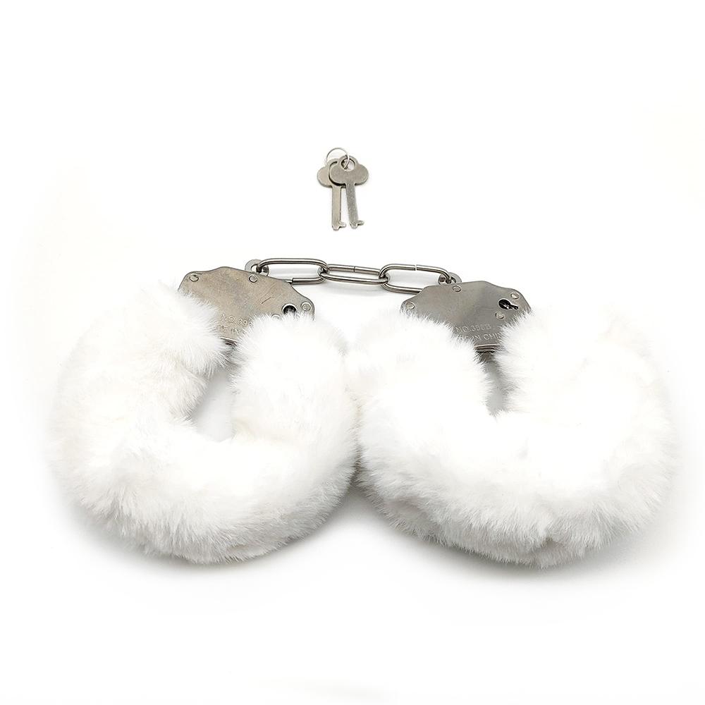 Plush Handcuffs Metal Alternative Tools Shackle Handcuffs SM Training Equipment Binding Adult Sex Toys for Women and Couples
