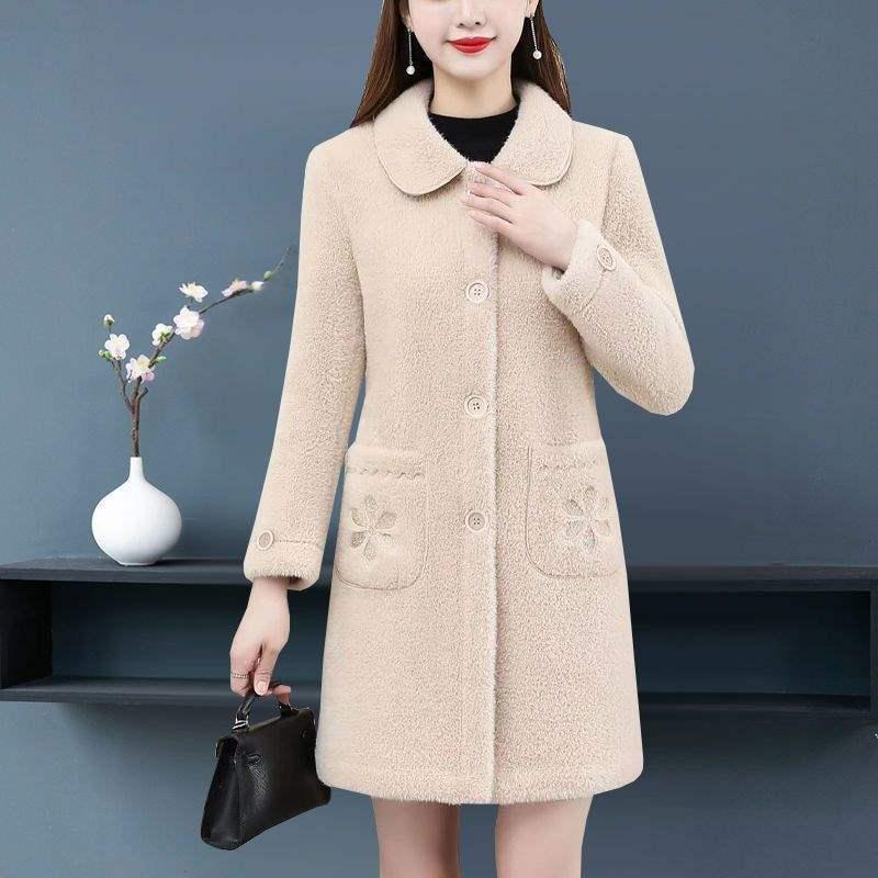 Stylish Mink Velvet Coat for Women (Sizes 50-60).