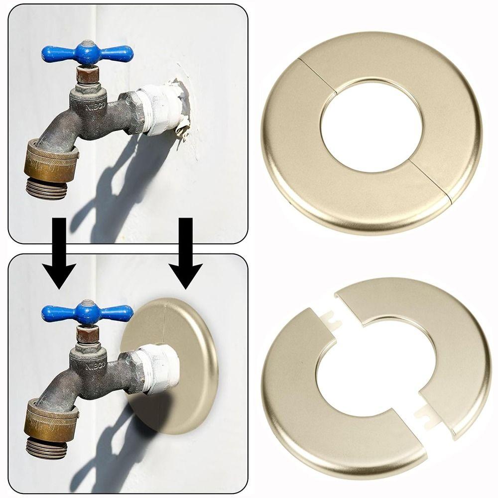 Useful ABS Shower Faucet Cover Round Black Faucet Decorative Cover White Faucet Accessories Shower