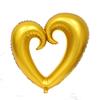 10pcs 36-Inch Giant Heart Foil Balloons with Hook for Wedding Valentine's Day & Birthday Party Decor Helium Ballon