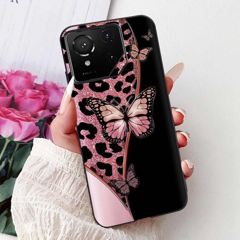For Asus ROG Phone 9 Pro Back Cover For Asus ROG Phone 9 Case Silicone Cute Cat Luxury Love Funny Painted Shockproof Bumper
