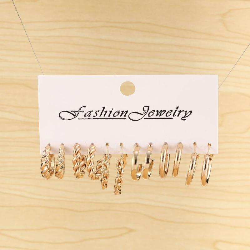 Premium Circle Earrings Women's Pearl Glossy Metal Earrings Earrings Niche Design Stud Earrings