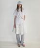 SINOON Half Sleeve Cotton Shirt (White)