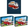 Volkswagen Bus T1 Building Blocks Set With Diy Assembly For Kids And Adults