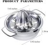 304 Stainless Steel Lemon Orange Juice Squeezer Blender Juicer Maker Hand Manual Press Kitchen Household Small Juice Extractor