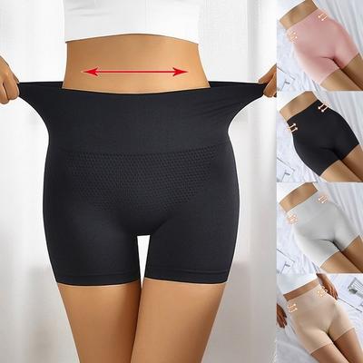Women Safety Shorts Pants Seamless Nylon High Waist Panties Seamless Boyshorts Pants Girls Slimming Underwear