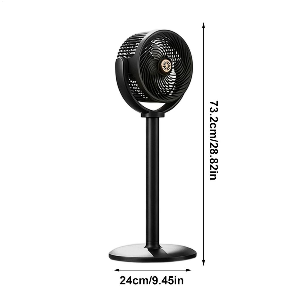 Air Circulator Fan 5 Speeds Portable Pedestal Stand Fan Adjustable Height For  Home Office Dorms Bedroom RV Camping