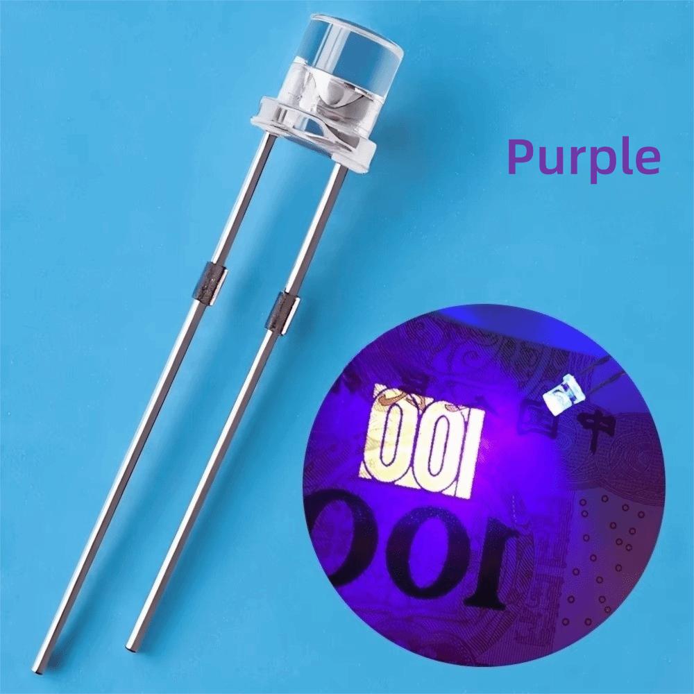 100Pcs Wide Angle LEDs LED Light Diodes Flat Top LED Lamp Bulbs  Signage Decoration