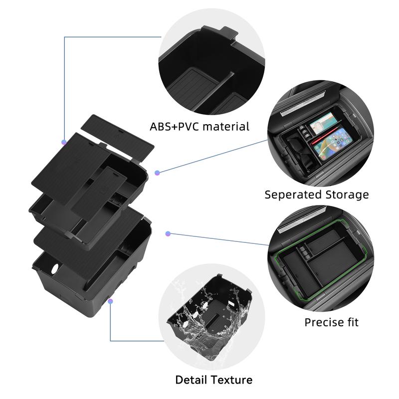 for Hyundai Palisade 2026 Center Console Armrest Double-layer Storage Box Tray Organizer Car Interior Accessories Tidying