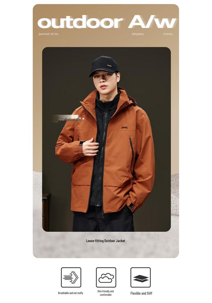 Jeep 3-in-1 Unisex Outdoor Jacket