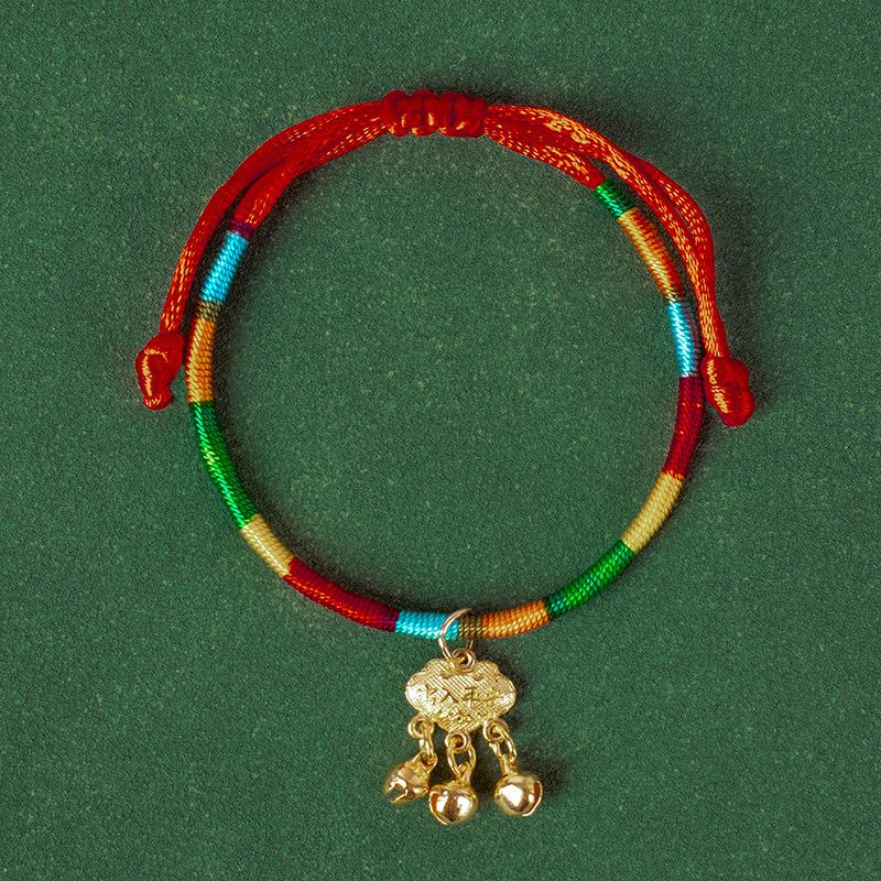 Colorful Rope Handmade Woven Zongzi Festival Bracelet New Ethnic Red Rope Adult Children's Hand Rope