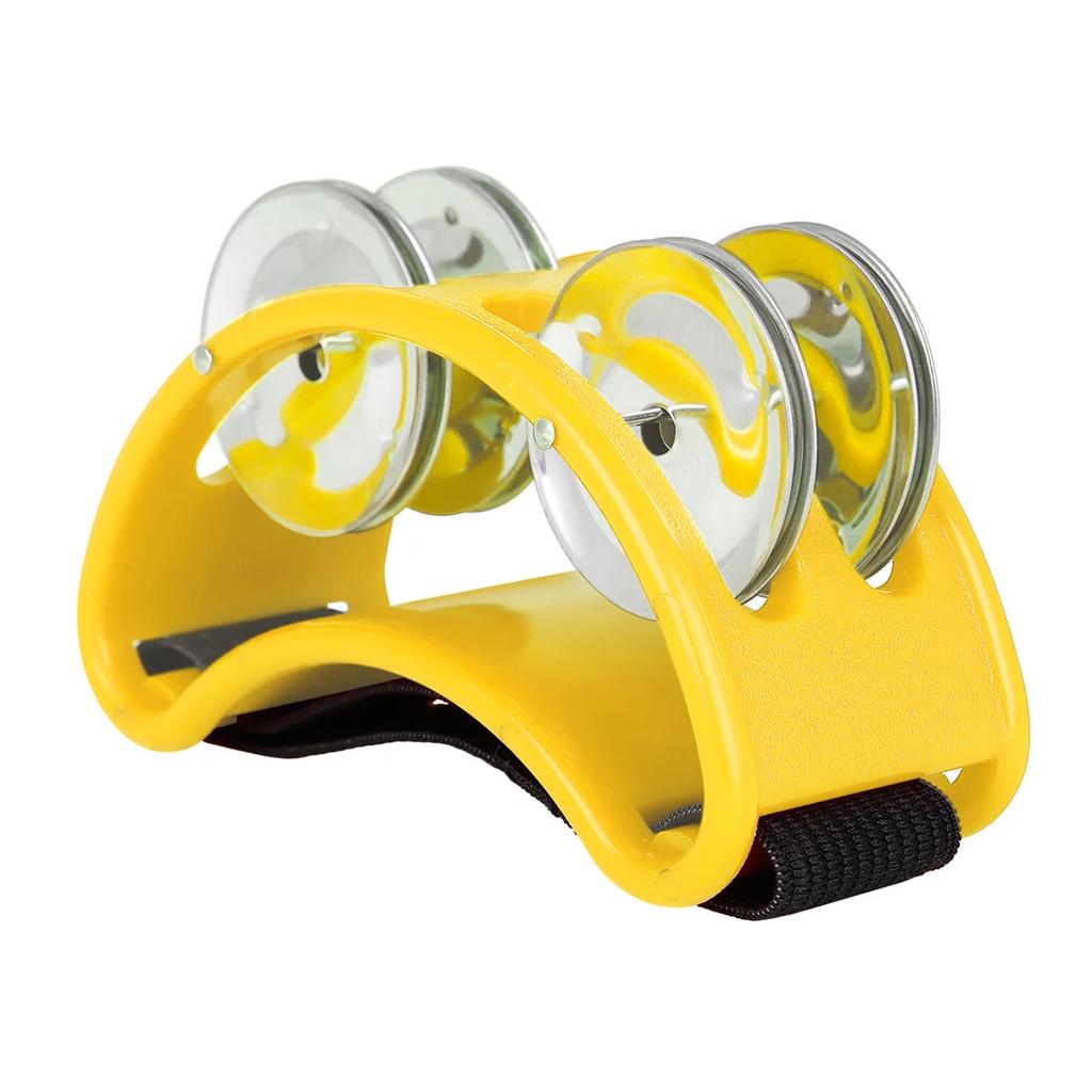 Foot Tambourine Musical Instrument Percussion Foot Drum Foot Shaker Musical Instrument for Singer Guitar Players KTV Party