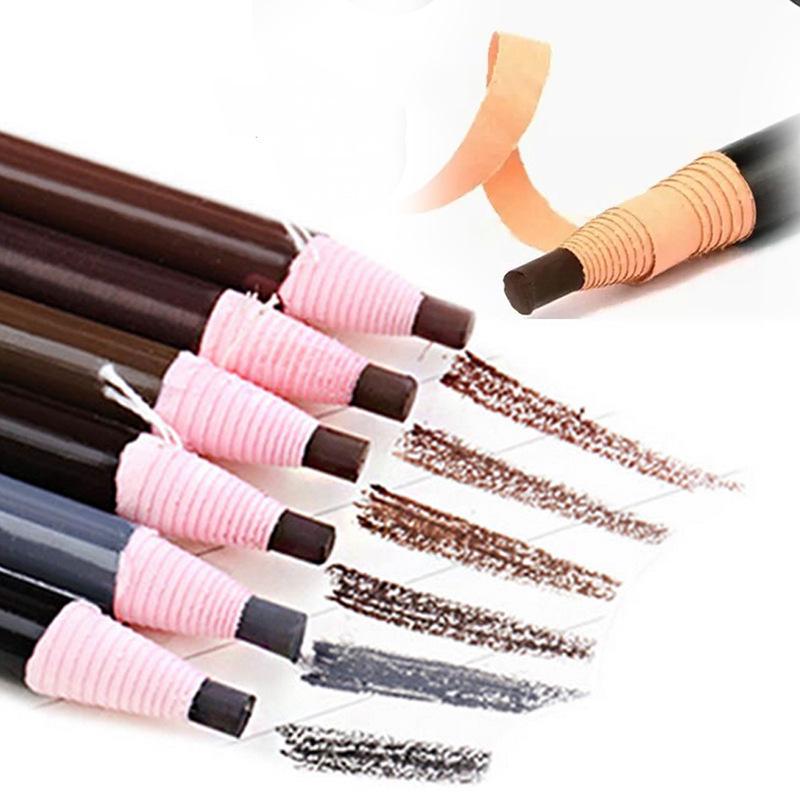 Waterproof & Sweatproof Pull-String Eyebrow Pencil: Colorfast, Smooth, & Natural for Clear, Wild Brows.