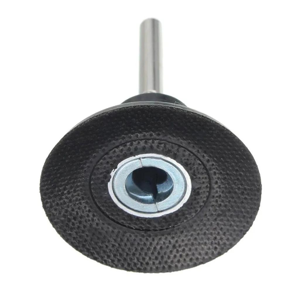 Schleifscheibenhalter 25/50/75MM Schwarzer Halter Schleifwerkzeug 1/4 Zoll Schaft 1 Stück 20000 U/min Schneller Wechsel Gummi+Stahl