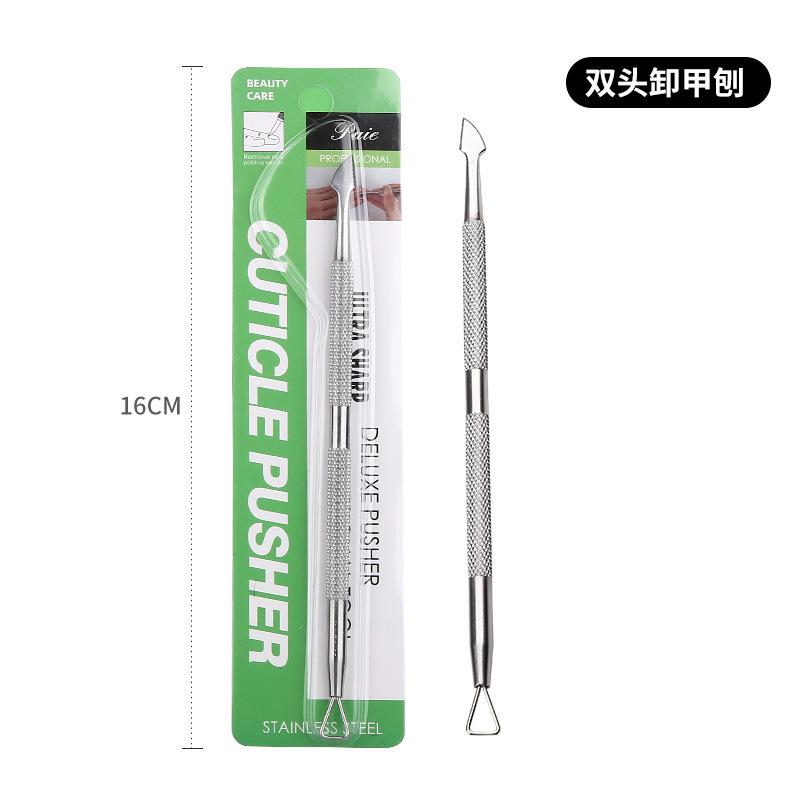 

1Pc Double-ended Stainless Steel Cuticle Pusher Dead Skin Push Remover for Pedicure Manicure Nail Art Cleaner Care Tool
