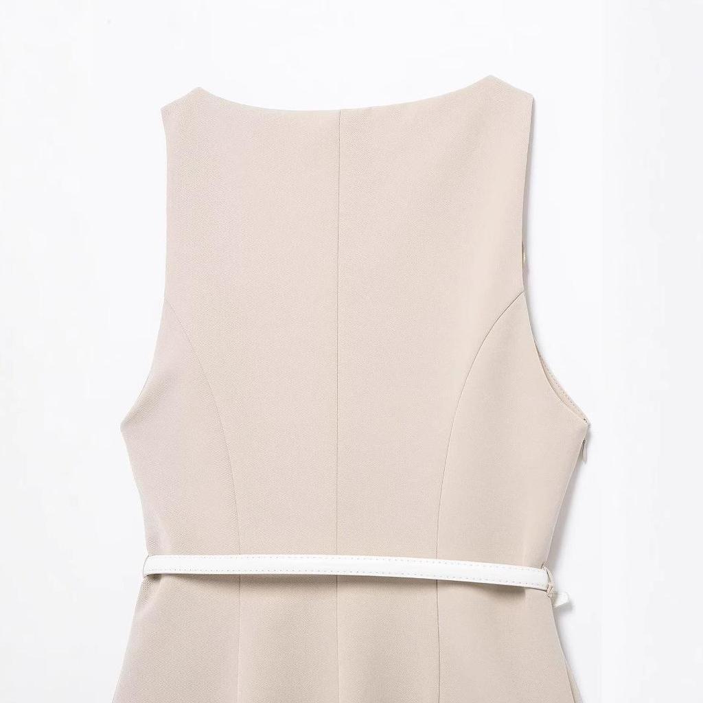 TAOP&ZA Spring/Summer Elegant Women's Short Dress with Belt