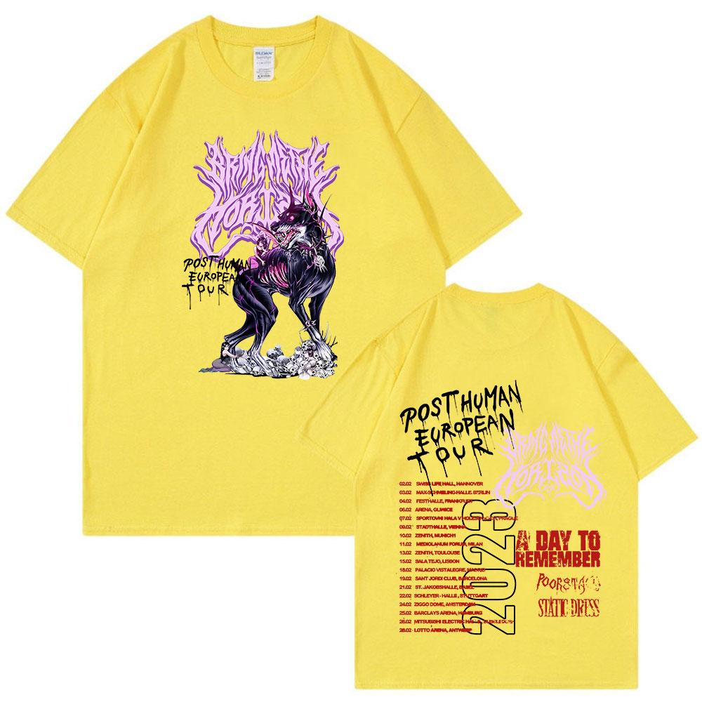 BMTH Kapela BringMe TheHorizon Post Human Evropské Turné Tričko Pánské Dámské Hip Hop Vintage Tričko Vysoká Kvalita 100% Bavlna Trička