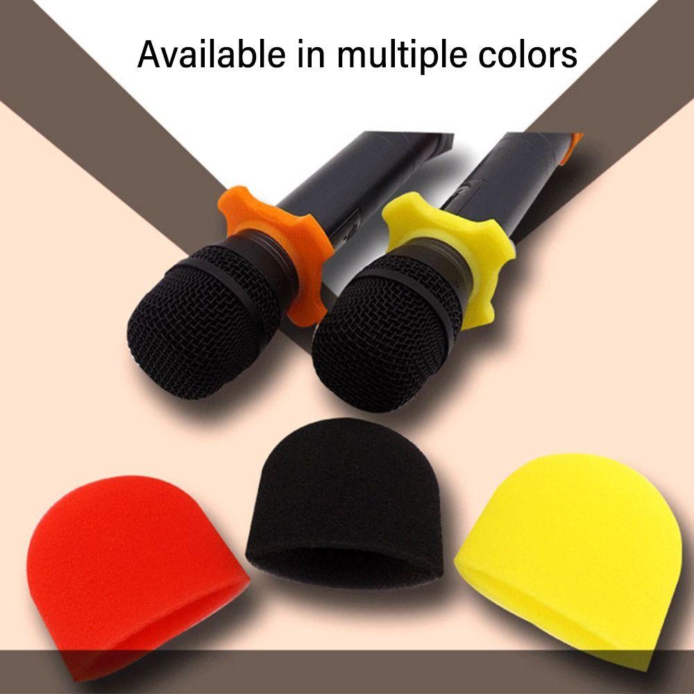 2PCS/Set Mic Replacement Accessories Microphone Cover Microphone Cap  Studio Interview Karaoke DJ