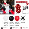 152Pcs Race Car Theme Balloon Garland Arch Kit Red Black White Latex Balloons Boy's Birthday Party Baby Shower Decoration Gift