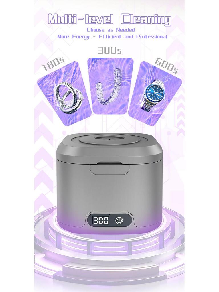 Ultrasonic UV Denture & Jewelry Cleaner for Household Use