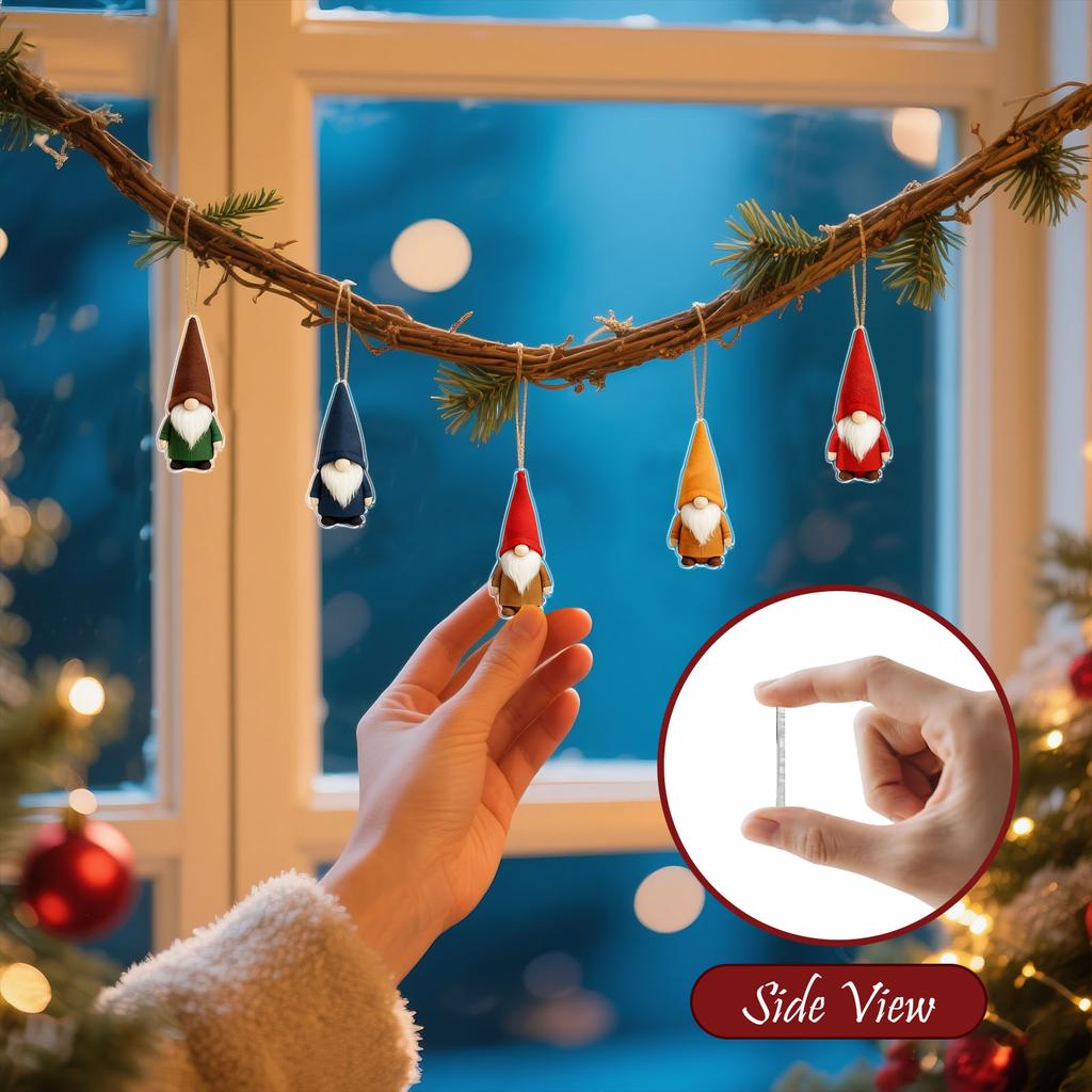 Adventskalender – 24-Tage Weihnachts-Adventskalender, Überraschungs-Weihnachts-Countdown-Geschenk, Flacher Anhänger aus Acryl (2D)