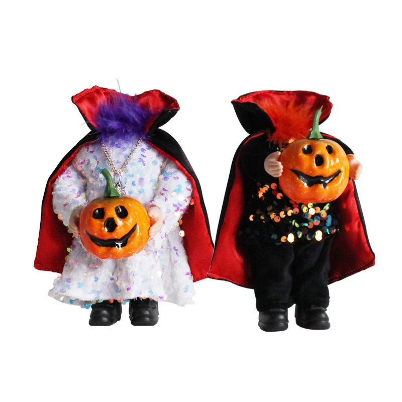 Halloween Headless Pumpkin Doll, Ghost Festival Tricky Doll Atmosphere Arrangement Props Doll Decoration Supplies