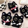 Cute Plush Little Black Cat Doll Keychain Squeaky Versatile Accessory For Girls Ideal For Backpacks Or Keychain Pendants