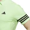 Golf 3 Stripes Mesh Vent Polo Green Spark [Adidas Golf] Men's