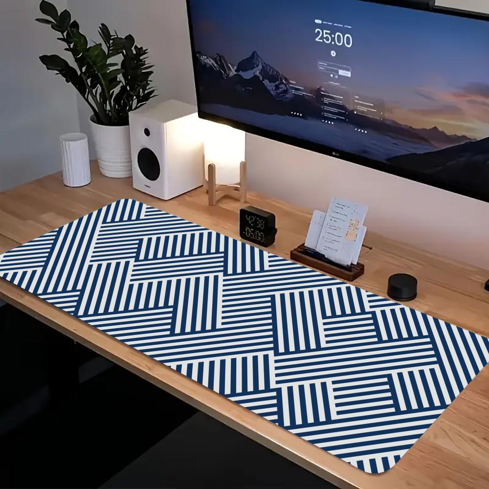 Striped Style Mouse Pad XL Computer Accessories Office Game Table Mats Rubber Antislip Gaming Keyboard Mousepads XXL Desk Pads