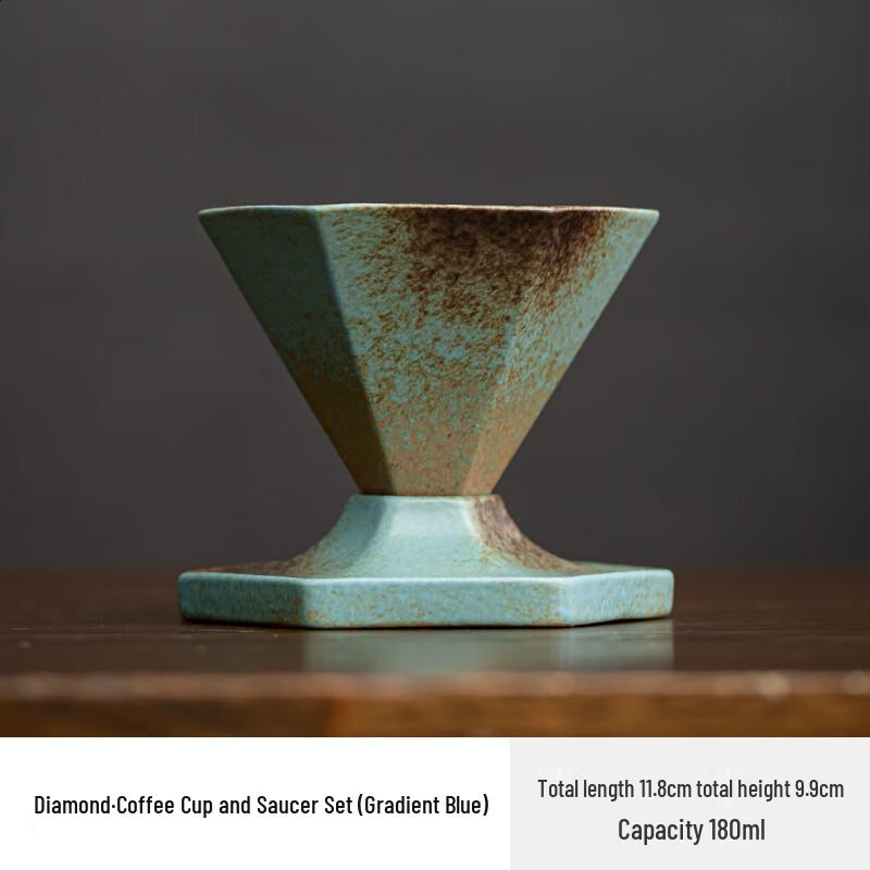 Shangqi Coarse Pottery Underglaze Ceramic Latte Coffee Mug