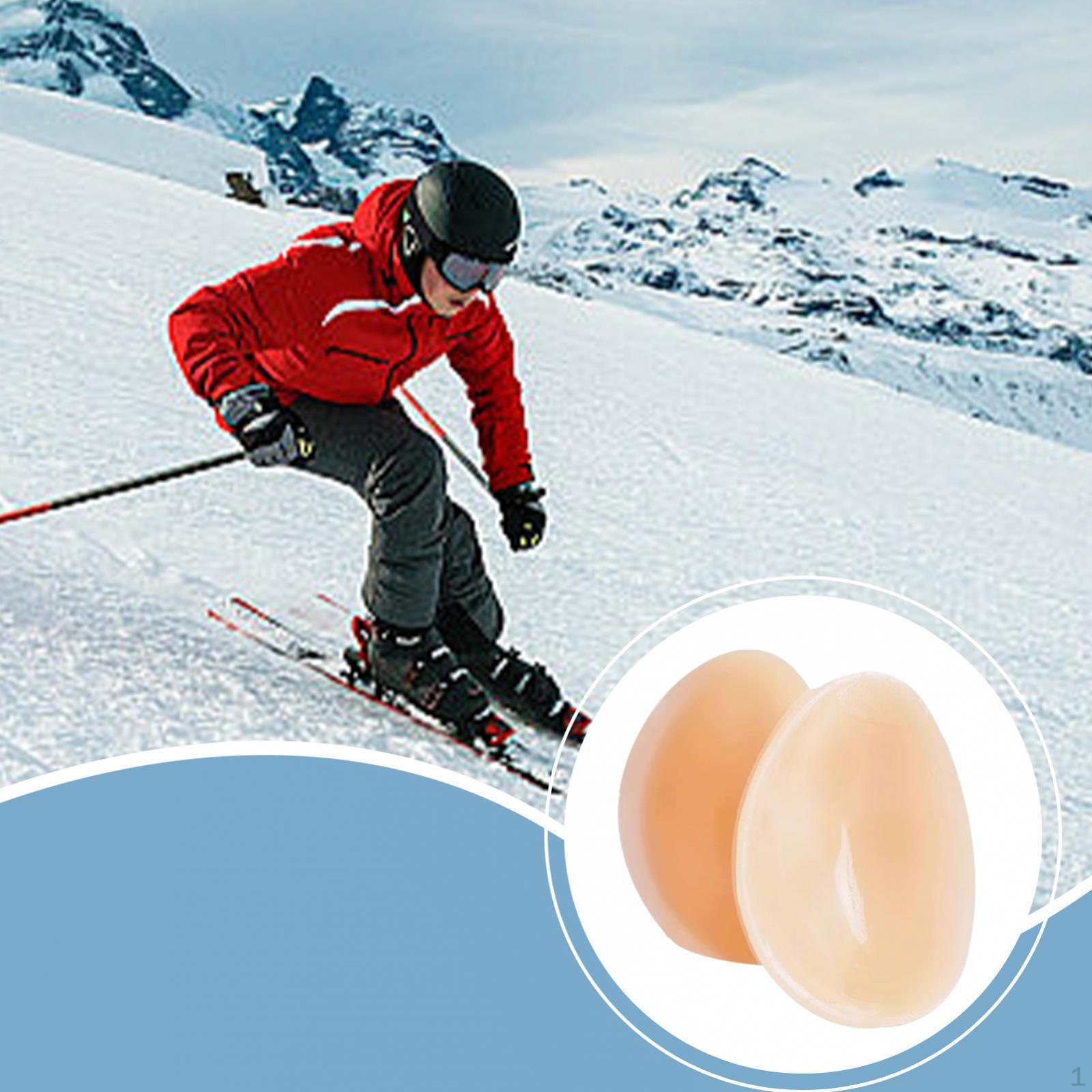 

2Pcs Silicone Knee Pads Gear Adhesion Brace Guards for Outdoor Sports 12.5cmx2.5cmx1cm