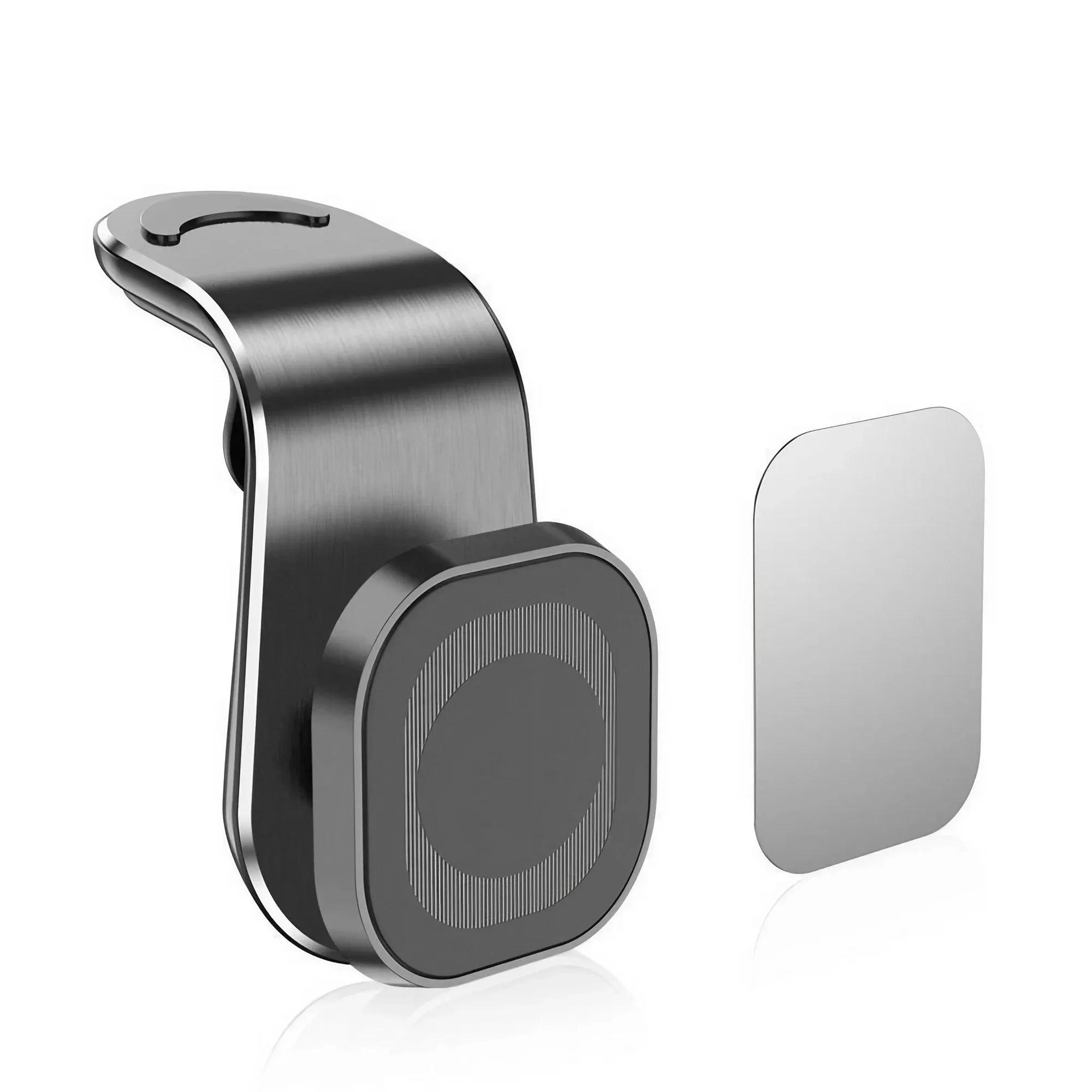 

360° Rotating Magnetic Car Phone Mount, Universal for iPhone 12/11 Pro, Vent and Dashboard Metal GPS Holder чёрный