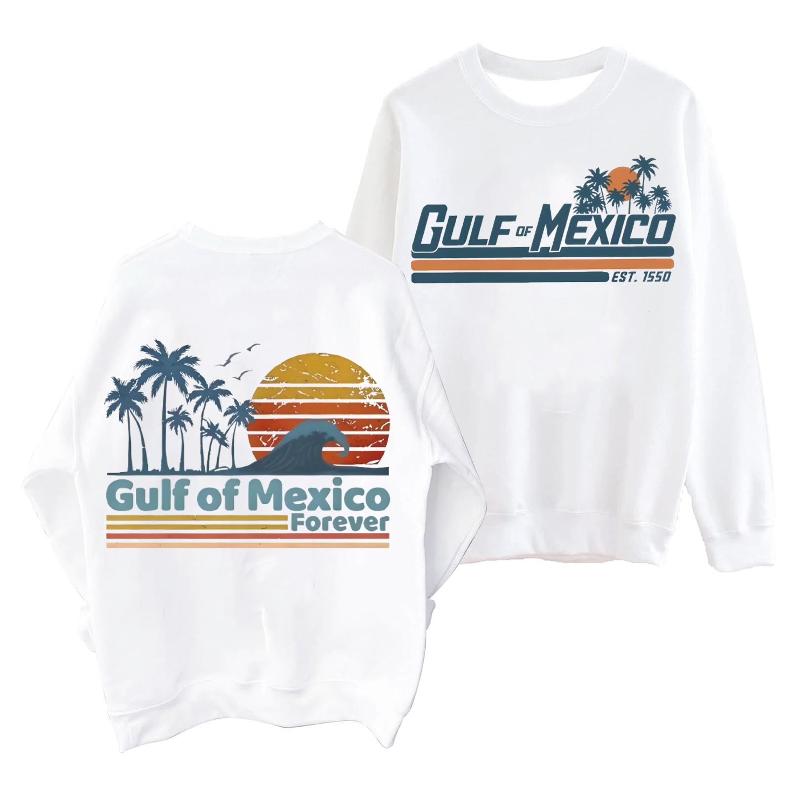 

Жіночий повсякденний модний вуличний світшот приталеного крою з принтом Мексики XL білий