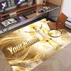Custom Rug Jude Bellingham Pattern Print Name Text Soft Non‑Slip Floor Carpet for Home Indoor Decoration