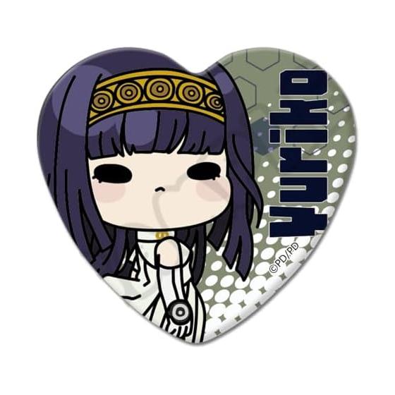 TV Anime GNOSIS Yuriko Heart-Shaped Can Badge