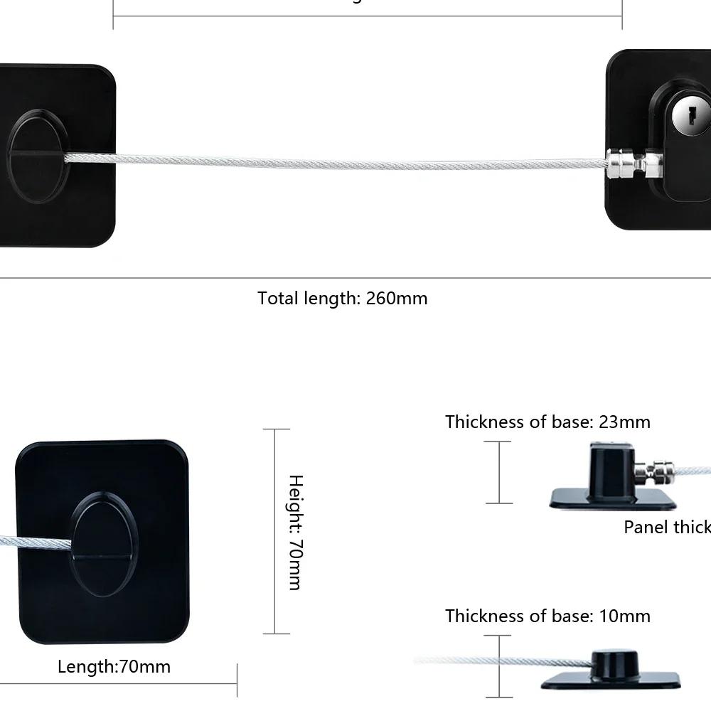Xiaomi Baby Safety Lock Multifunctional Cabinet Door Window Locks Key Home Security Protection Kids Safe Refrigerator Drawer Lock