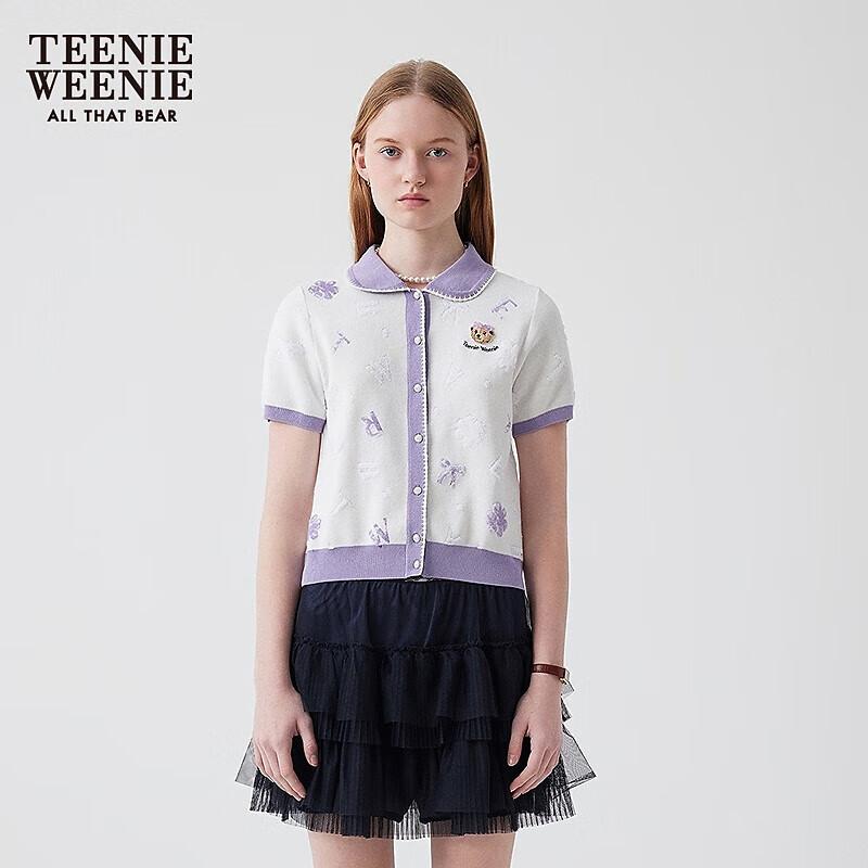 Teenie Weenie Women s Sweet Preppy Short-Sleeve Knit Polo M