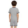 Mono Adaptativo para Niños con Necesidades Especiales Antidesgarro Trasero Cremallera Invisible Manga Corta Estampado de Letras Ribete de Contraste Mono para Niños Niñas