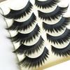 5 Paar Damen 3D-Kreuz dicke lange falsche Wimpern Bühnen-Make-up gefälschte Wimpern