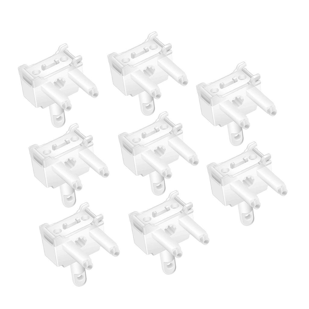 Peças de Reposição para Controle por Vareta de Cortina Vertical Branco Fácil Instalação Varetas de Controle para Uso Doméstico e de Escritório 6/8/10 Peças