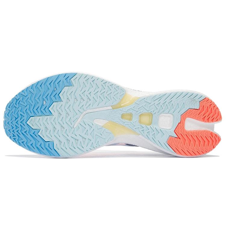 New LiNing Feidian Discovery Low Top Running Shoes Women's White Blue ARMS008-1