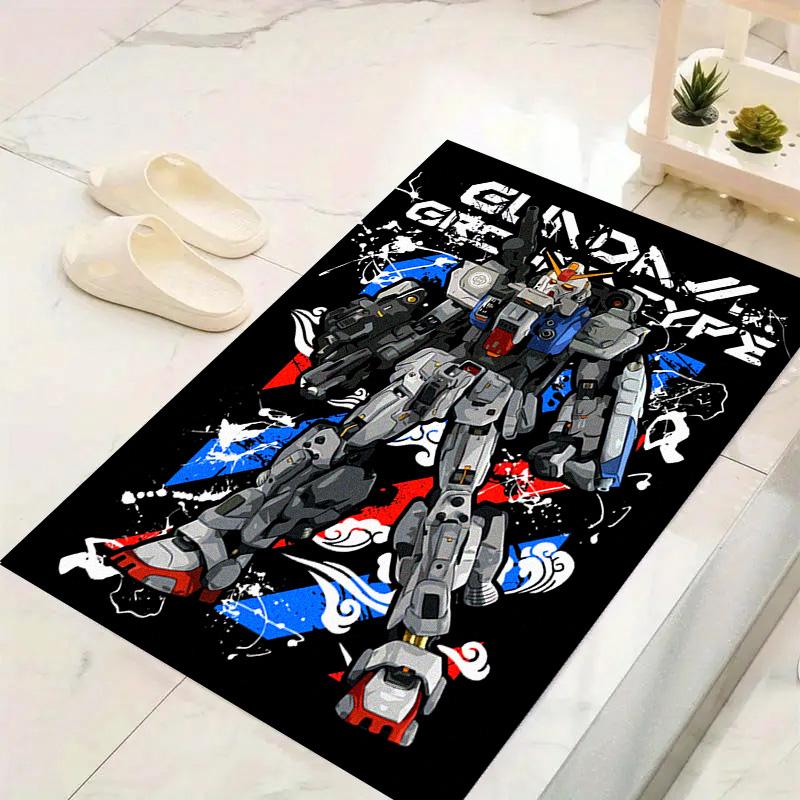 GUNDAM MOBILE SUIT Carpet Rug for Living Room Bedroom Home Sofa Decoration, Kids play Non-slip Floor Mat